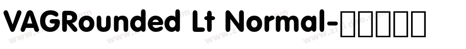 VAGRounded Lt Normal字体转换